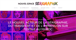 Desktop Screenshot of nouvelespaceserigraphik.com